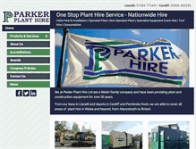 Tablet Screenshot of parker-plant.co.uk